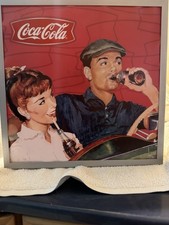 Coca-Cola Coke Accent Lamp Two-Sided Box Lamp Lighted Sign Retro Vintage NIB picture