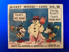 1935 R89 Gum Inc. Mickey Mouse Gum #88 That’s No Man picture