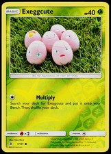 Exeggcute 1/131 Common Forbidden Light Pokemon Reverse Holo Near Mint picture