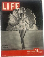 LIFE April 17, 1944 Hollywood's Prettiest / Tarawa / Volcanoes / British Rocket picture