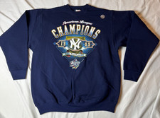 Vintage 1999 NY Yankees AL Champions Crewneck Sweater NEW Men's Large NWOT RARE picture