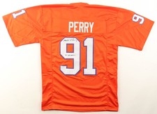 Michael Dean Perry Signed Clemson Tigers Jersey (JSA COA) 1988 Browns 2nd Rnd Pk picture