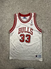Champion Scottie Pippen Chicago Bulls NBA Basketball Jersey VTG 90s Youth Large picture