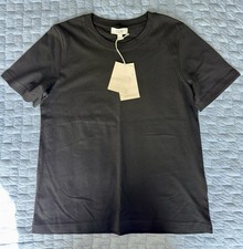 COS Black Organic Cotton Relaxed Fit T-Shirt Size M Crew Neck New With Tags picture