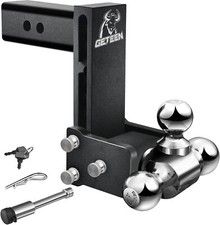 Tow & Stow Adjustable Trailer Hitch Ball Mount 2.5