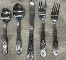 International Silver Pueblo Aztec Stainless Flatware Set Svc for 7-35 Pieces picture
