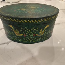 Vintage Hand Painted Oval Shaker-style Bentwood Storage Box by Wilton Lee Ltd. picture