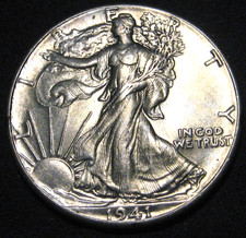 BU 1941 WALKING LIBERTY SILVER HALF -  B.U.  (o) picture