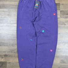 Teddy Fresh Baggy Sweatpants Purple NWT Streetwear Mens XL picture