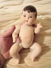 Vintage 1930s Dionne Quintuplets bisque porcelain miniature doll marked DIONNE picture