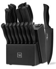 HUNTER.DUAL 19 PCS KITCHEN KNIFE SET BLOCK SELF SHARPENING - Scratch & Dent picture