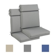 Aoodor 2Pcs Outdoor Patio Deck Cartridge High Back Dining Chair Cushions Seat picture
