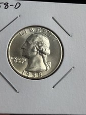 1958 D Washington Quarter CHOICE BRILLIANT UNCIRCULATED  picture