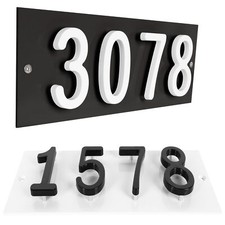 ColourTree Custom Size Personalized House Numbers Address Street Sign Plaque picture