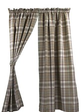 Park Designs Thyme Lined 2 Panel 84” X 72” Primitive Curtains Tiebacks Country picture