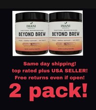 2-PACK CARAMEL Beyond Brew Mushroom Coffee 7-in-1 Cacao Energy/focus/Gut &Mental picture