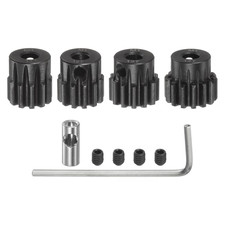 Mod1 Pinion Gear Set 5mm Shaft 11T 12T 13T 14T Gears with 3.17mm Coupler 4pcs picture