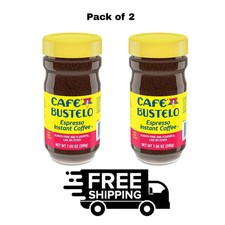 (PACK OF 2) Cafe Bustelo, Espresso Style, Dark Roast Instant Coffee, 7.05 oz Jar picture