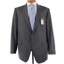 Coppley NWT Wool / Cashmere Flannel Two Piece Suit Size 48R In Gray Melange picture