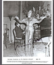 MARLENE DIETRICH A Foreign Affair MOROCCO TOUCH OF EVIL 1986 AUTOGRAPH 8 x 10 picture