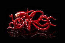 Glass Octopus Sculpture Squid Kraken Cephalopod Blown Glass Octopus Glass picture