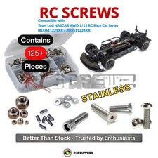 RCScrewZ Stainless Screw Kit los152 for Losi NASCAR 1/12 AWD (LOS11225XX) | KIT picture