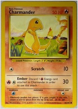 Charmander 46/102 Base Set Unlimited Non-holo MP or Better picture