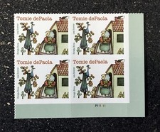 2023USA #5797 Forever Tomie dePaola - Plate Block of 4  mint picture