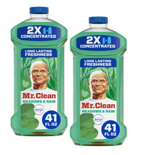 2x Mr. Clean 2X Concentrated Multi Surface Febreze Meadows & Rain Scent 41 fl oz picture