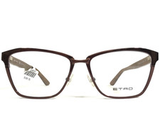 Etro Eyeglasses Frames ET2105 210 Brown Cat Eye Paisley Full Rim 53-15-140 picture