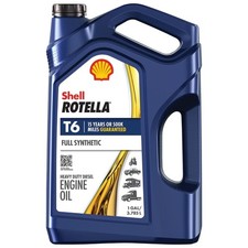 Shell Rotella T6 Full Synthetic 15W-40 Diesel Engine Oil, 1 Gallon picture