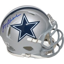 Roger Staubach Autograhed/Signed Dallas Cowboys Mini Helmet Beckett 43273 picture