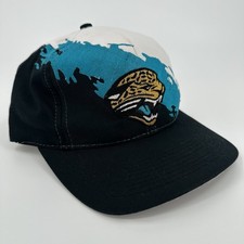 Vintage Jacksonville Jaguars Hat Logo Athletic Adult NFL Splash Snapback 90s picture