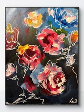 PRIVATE Listing for Lori SAMATOWIC 12x16 Flowers 572 picture