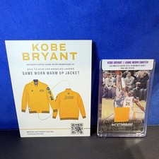 Kobe Bryant Los Angeles Lakers Final NBA Season Game Worn Swatch MEARS #161 picture