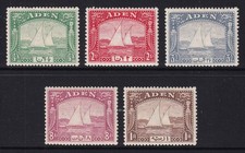 ADEN 1937 Dhows selection MH/* (CV £100+) picture