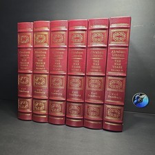 Mint Easton Press 6 Vol Abraham Lincoln WAR & PRAIRIE YEARS Carl Sandburg 1995 picture