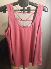 Torrid Pink Strappy Back Tank Size 1 picture