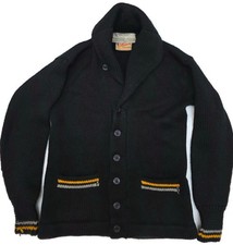 Vintage Cadet Store West Point black Wool Military Sweater Rare picture