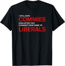 New Funny Anti Socialist Communist Pro America PatShirt Made in USA Size S to XL picture