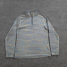 Lululemon Shirt Mens L Space Dye Surge Warm 1/2 Zip Pullover Run Gym Stretch picture