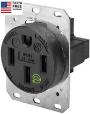 HBL9450A Straight Blade Device Receptacle, RTP, Industrial Grade, 3-Pole 4-Wire picture