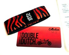 ZOX **DOUBLE DUTCH** Silver Strap Small NIP Wristband w/Card RETRO 10   picture