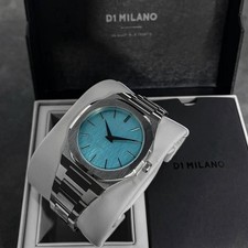 D1 Milano Light Blue Ultra Thin Bracelet Watch - D1-UTBU08 picture