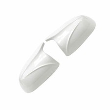 White OX Horn Side Rearview Mirror Cover Shell Trim For BMW X5 G05 2019-2025 picture
