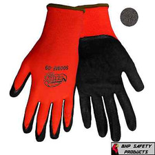 (1 DOZ) GLOBAL TSUNAMI GRIP NITRILE COATED MECHANICS WORK GLOVES SZ LARGE 500MF picture