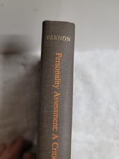Personality Assessment (Psychology Revivals): A critical survey by Philip E. Ver picture