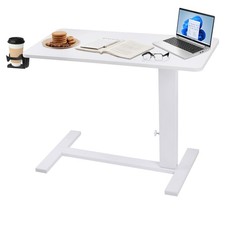 Adjustable Overbed Bedside Table with Wheels Bed Desk For Hospital and Home use picture