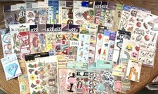 Large Scrapbooking Sticker Lot - 50 pkgs - Card Making School Craft picture