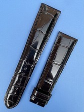 Original Zenith Handmade Black Alligator Leather Watch Strap 19-490 N OEM picture